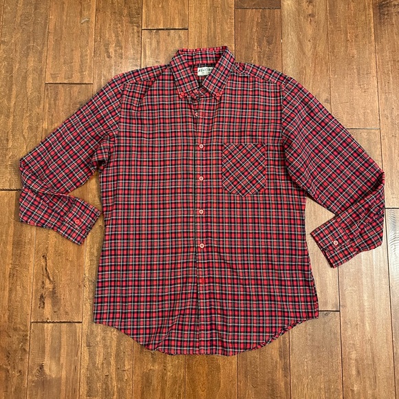 The Men's Store Other - Men’s Store Vintage Plaid Long Sleeve Collared Button Down Shirt Size Medium
